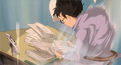 studying
