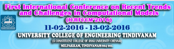 International Conference On Recents Trends And Challenges In Computational Models 2016