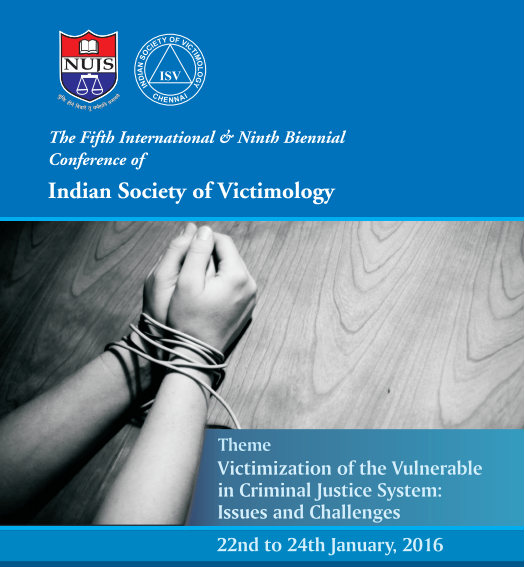 The Fifth International And Ninth Biennial Conference Of Indian Society Of Victimology 2016